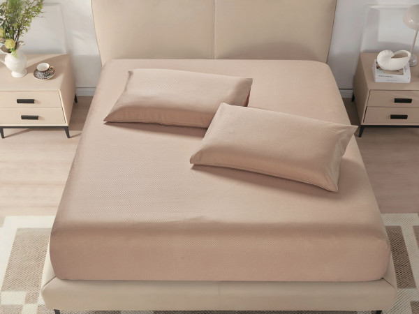 Microfiber Fitted Sheet – King (200×200 + 40 cm) – 3-Piece Set