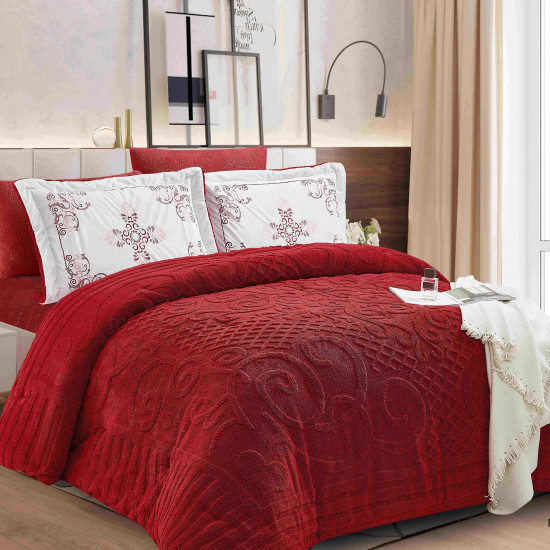 6-Piece Double Winter Comforter Set with Embroidered Pillowcases - Winter Collection