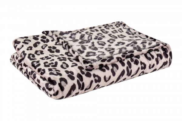 Leopard Printed Soft & Cozy Flannel Fleece Blanket Double Size (200 * 220)