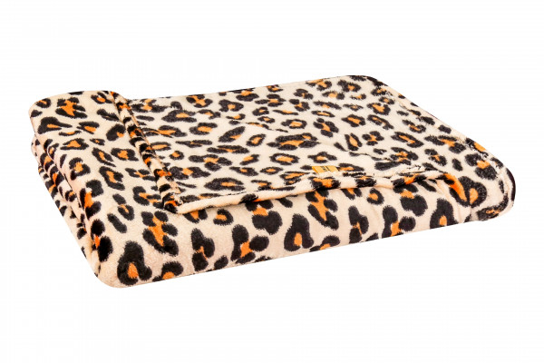 Leopard Printed Soft & Cozy Flannel Fleece Blanket Double Size (200 * 220)