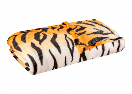 Tiger Printed Soft & Cozy Flannel Fleece Blanket Double Size (200 * 220)