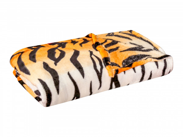 Tiger Printed Soft & Cozy Flannel Fleece Blanket Double Size (200 * 220)
