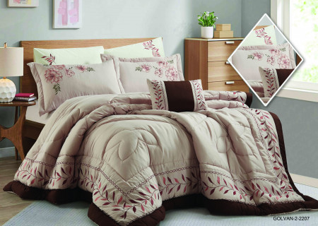  7PCS COMFORTER SET-DOUBLE