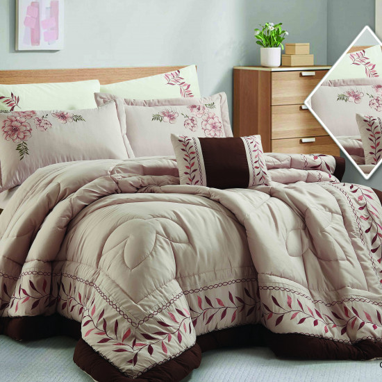  7PCS COMFORTER SET-DOUBLE