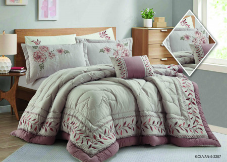  7PCS COMFORTER SET-DOUBLE