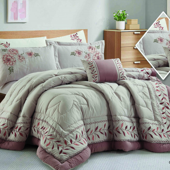  7PCS COMFORTER SET-DOUBLE