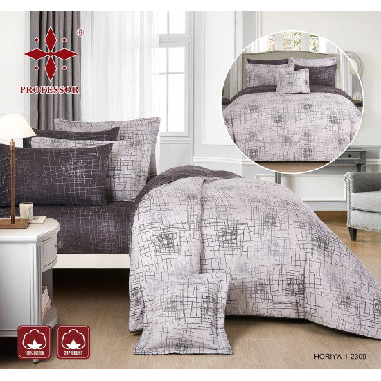 100% PURE COTTON 7PC COMFORTER SET-DOUBLE - SUPERKING SIZE - 240*260