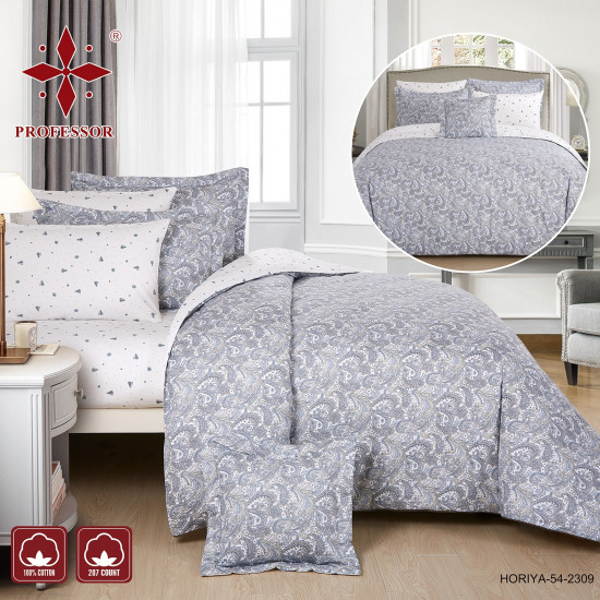 100% PURE COTTON 7PC COMFORTER SET-DOUBLE - SUPERKING SIZE - 240*260