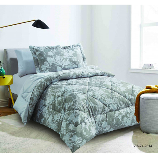 Elite Home 4PC Single Comforter Set