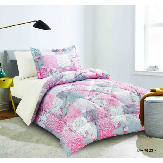 Elite Home 4PC Single Comforter Set