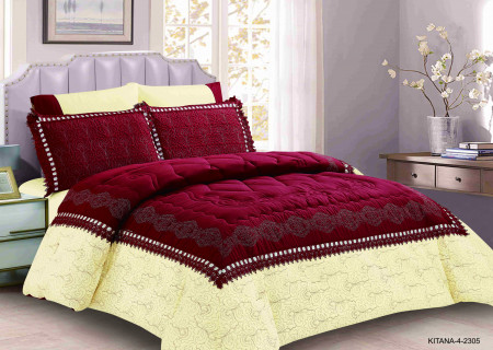 6-Piece Embroidered Double Super King-Size Comforter Set