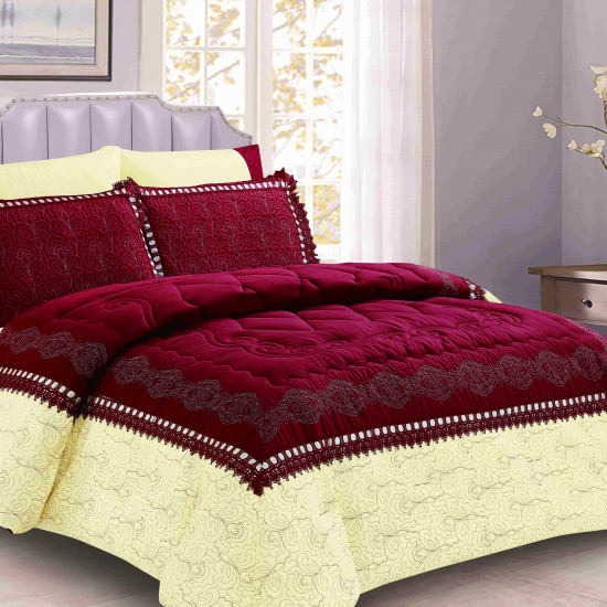 6-Piece Embroidered Double Super King-Size Comforter Set