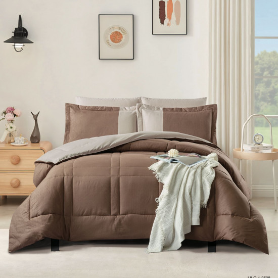 6-Piece Double Super King Size Comforter Set