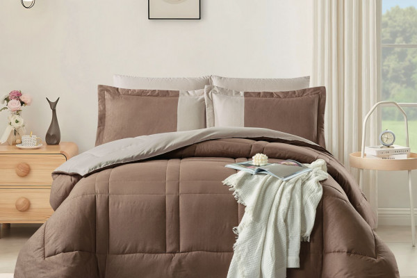 6-Piece Double Super King Size Comforter Set