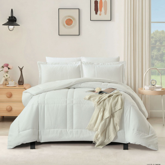 6-Piece Double Super King Size Comforter Set