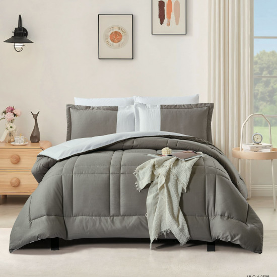 6-Piece Double Super King Size Comforter Set