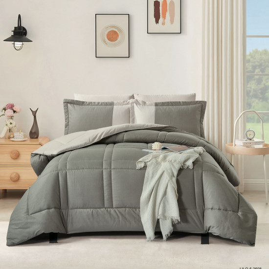6-Piece Double Super King Size Comforter Set