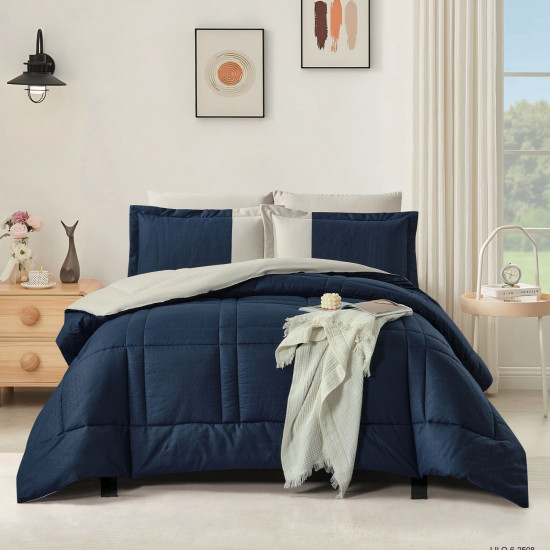 6-Piece Double Super King Size Comforter Set