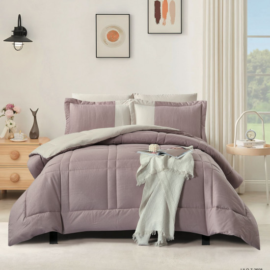 6-Piece Double Super King Size Comforter Set