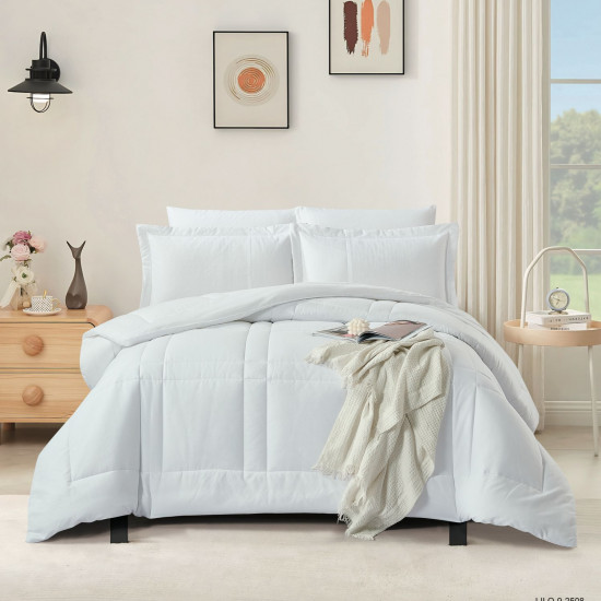 6-Piece Double Super King Size Comforter Set
