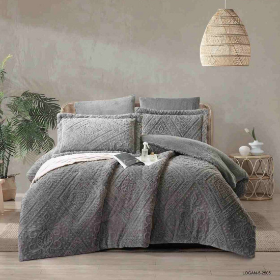 6-Piece Super King Size Double Comforter Set - Winter Collection