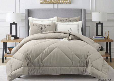 Soft & Cozy 6-Piece Bedding Set with Comforter, Fitted Sheet & Pillow Covers (230x250 cm)