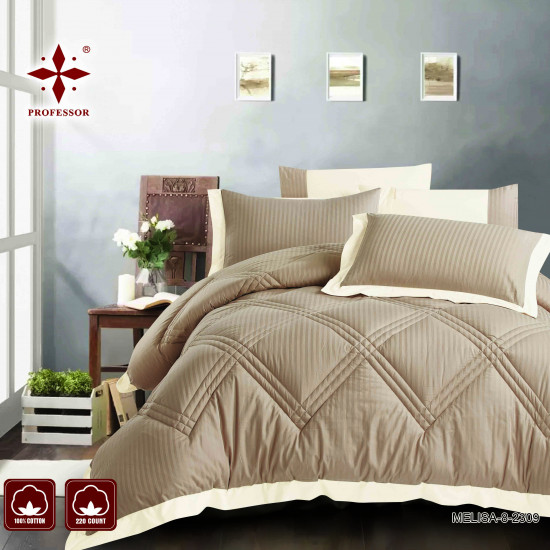 100% pure cotton hotel comforter 4pcs set single size