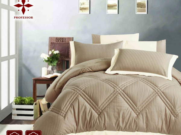 100% pure cotton hotel comforter 4pcs set single size