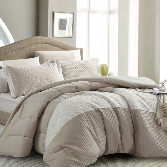 Premium 6-Piece Bedding Set – Comforter, Fitted Sheet & Pillowcases (250x230 cm)