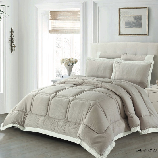 Luxury 6-Piece Bedding Set with Silk-Fill Comforter