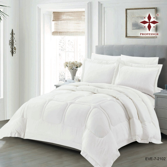 Luxury 6-Piece Bedding Set with Silk-Fill Comforter