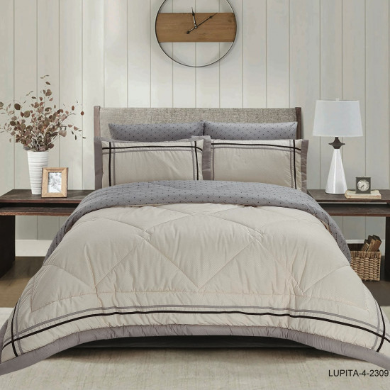 Luxury 6-Piece Bedding Set with Soft Silk-Fill Comforter