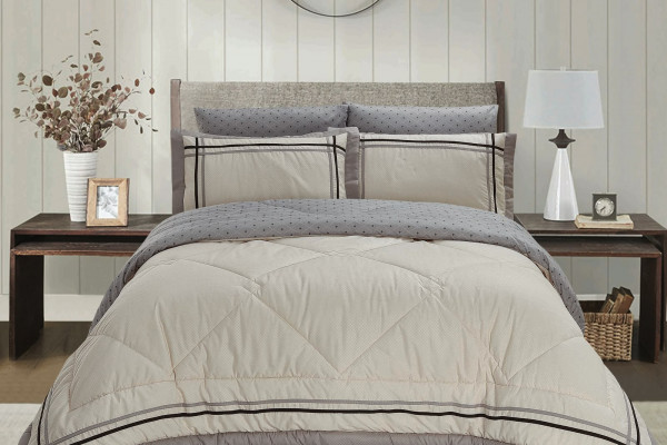Luxury 6-Piece Bedding Set with Soft Silk-Fill Comforter