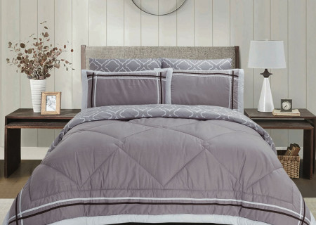 Luxury 6-Piece Bedding Set with Soft Silk-Fill Comforter