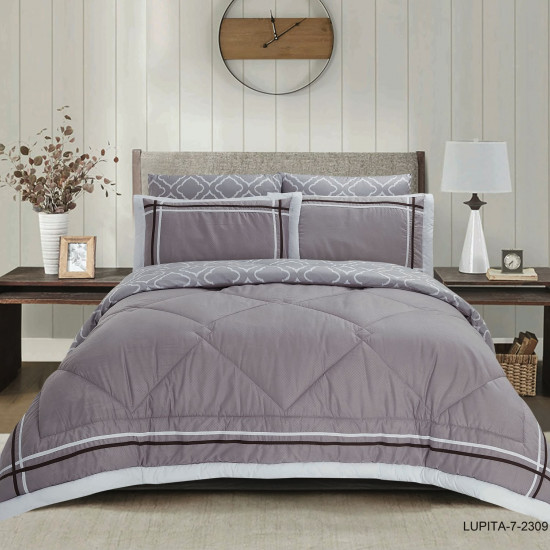 Luxury 6-Piece Bedding Set with Soft Silk-Fill Comforter