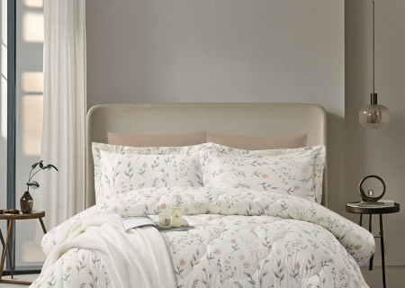 4 Pcs Queen Size 100% Cotton Comforter Set