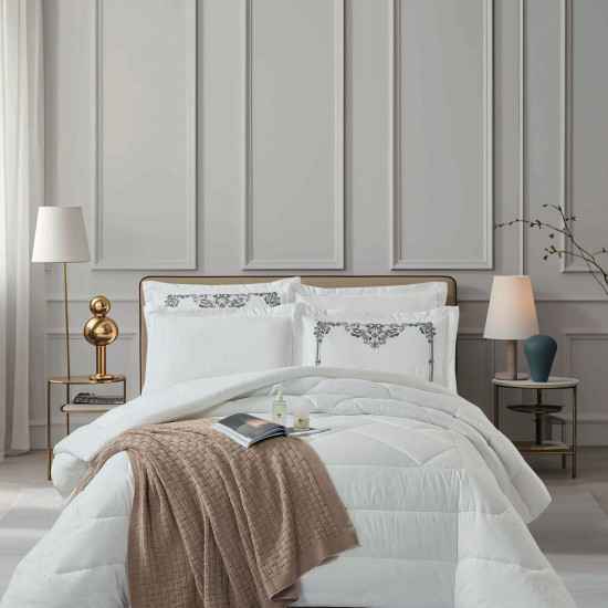 6PCS  Comforter Set with 2 Pillowcases Embroidered