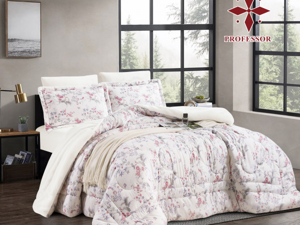 4PC COMFORTER SET-DOUBLE (BLANKET INSIDE - COTTON OUTSIDE)