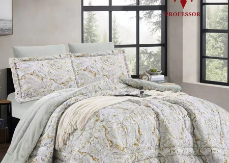 4PC COMFORTER SET-DOUBLE (BLANKET INSIDE - COTTON OUTSIDE)