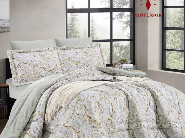 4PC COMFORTER SET-DOUBLE (BLANKET INSIDE - COTTON OUTSIDE)