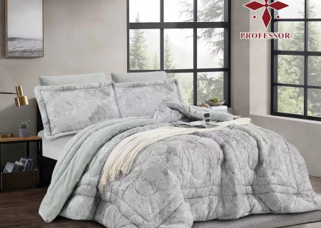 4PC COMFORTER SET-DOUBLE (BLANKET INSIDE - COTTON OUTSIDE)