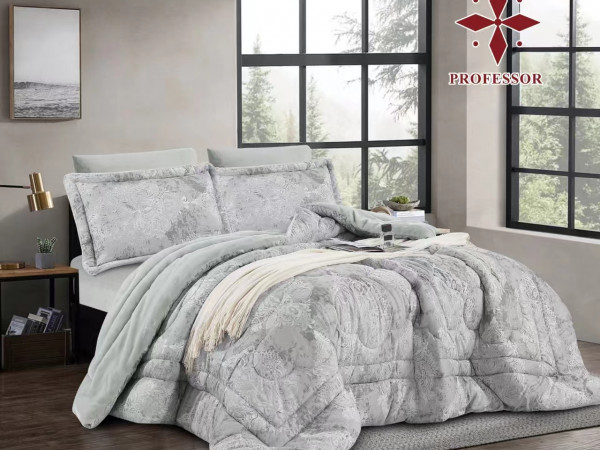 4PC COMFORTER SET-DOUBLE (BLANKET INSIDE - COTTON OUTSIDE)