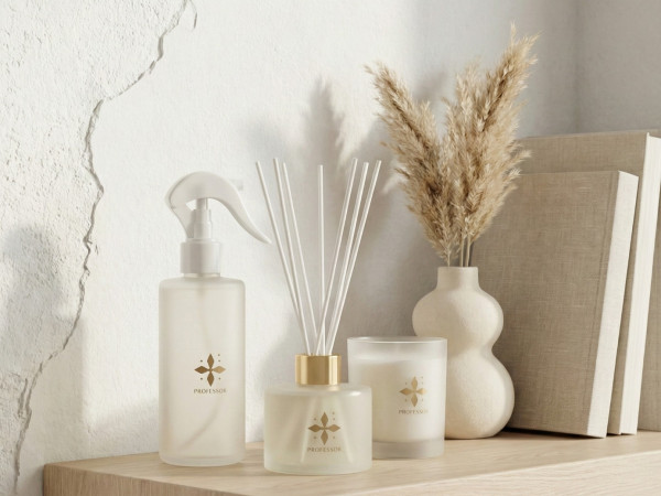 Soft Scented Trio Set: Air Freshener, Reed Diffuser, and Candle