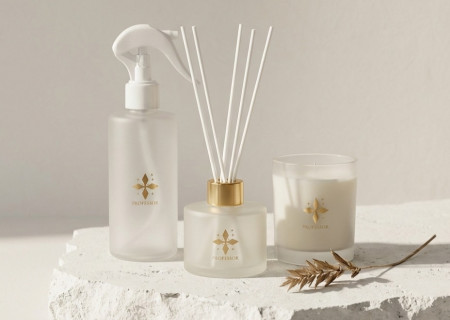 VANILLA Trio Set: Air Freshener, Reed Diffuser, and Candle