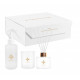 Amber Scented Trio Set: Air Freshener, Reed Diffuser, and Candle
