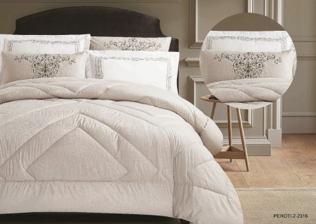 6-Piece Embroidered Double Super King-Size Comforter Set