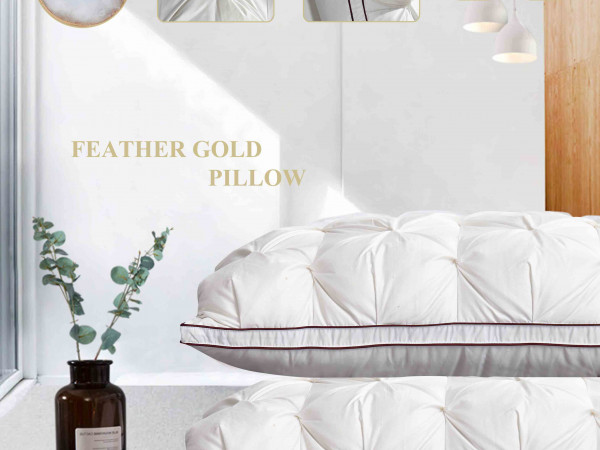 Pillow-Feather Gold (50*75 CM ) MEDIUM_SOFT