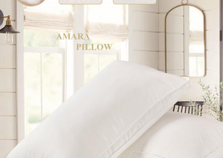 Luxurious Embroidered Pillow – Medium Soft, 50×75 cm