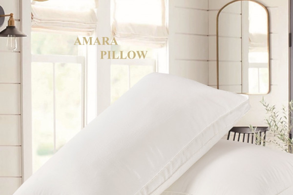 Luxurious Embroidered Pillow – Medium Soft, 50×75 cm