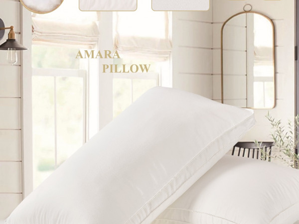 Luxurious Embroidered Pillow – Medium Soft, 50×75 cm